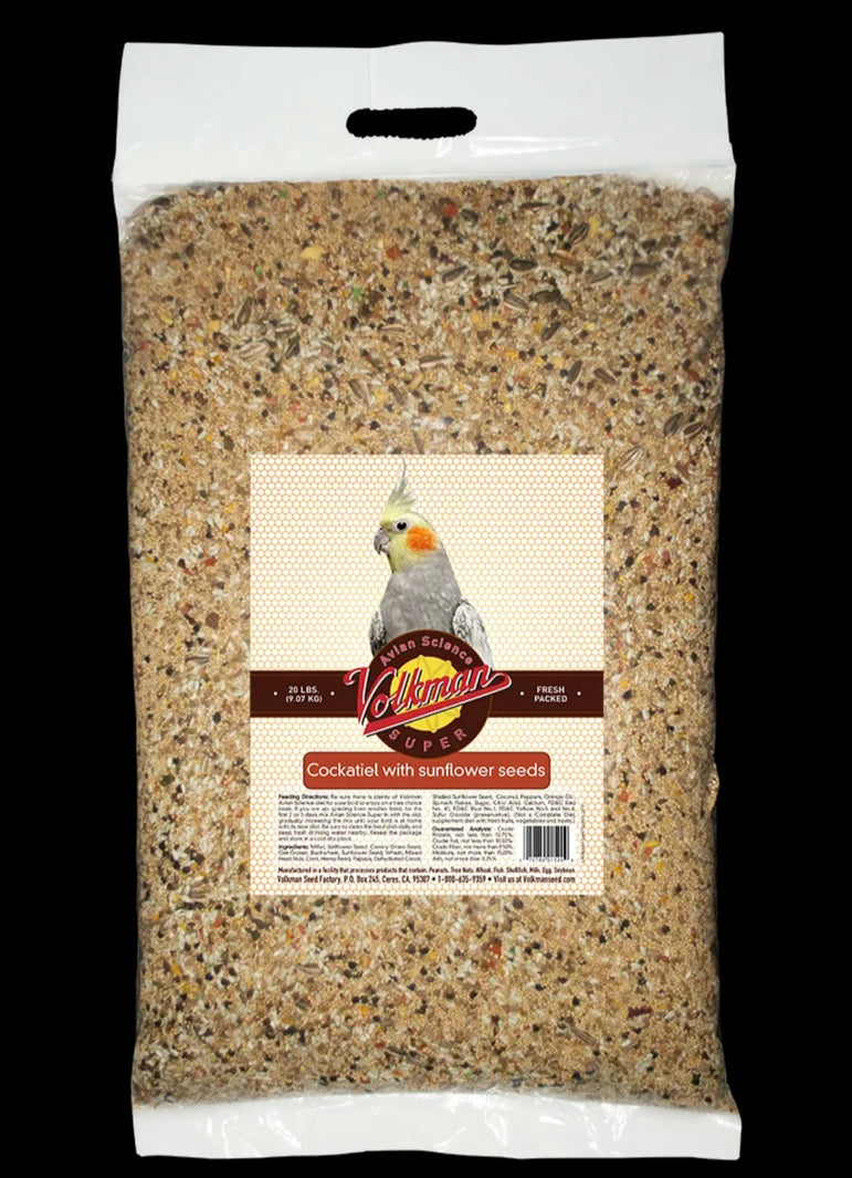 Volkman Avian Science Super Cockatiel with Sunflower